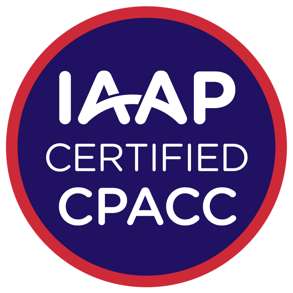 IAAP CPACC Certification badge